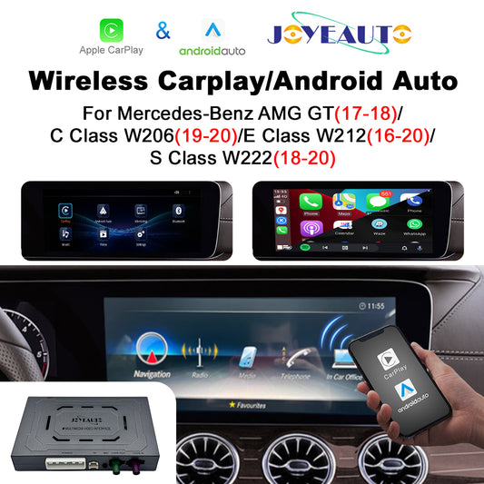 (WZME-4) Joyeauto Mercedes-Benz NTG5.5 2016-2020 AMG C E S Class w206 w212 w222 WiFi Wireless Apple CarPlay AirPlay Android auto Hicar Interface