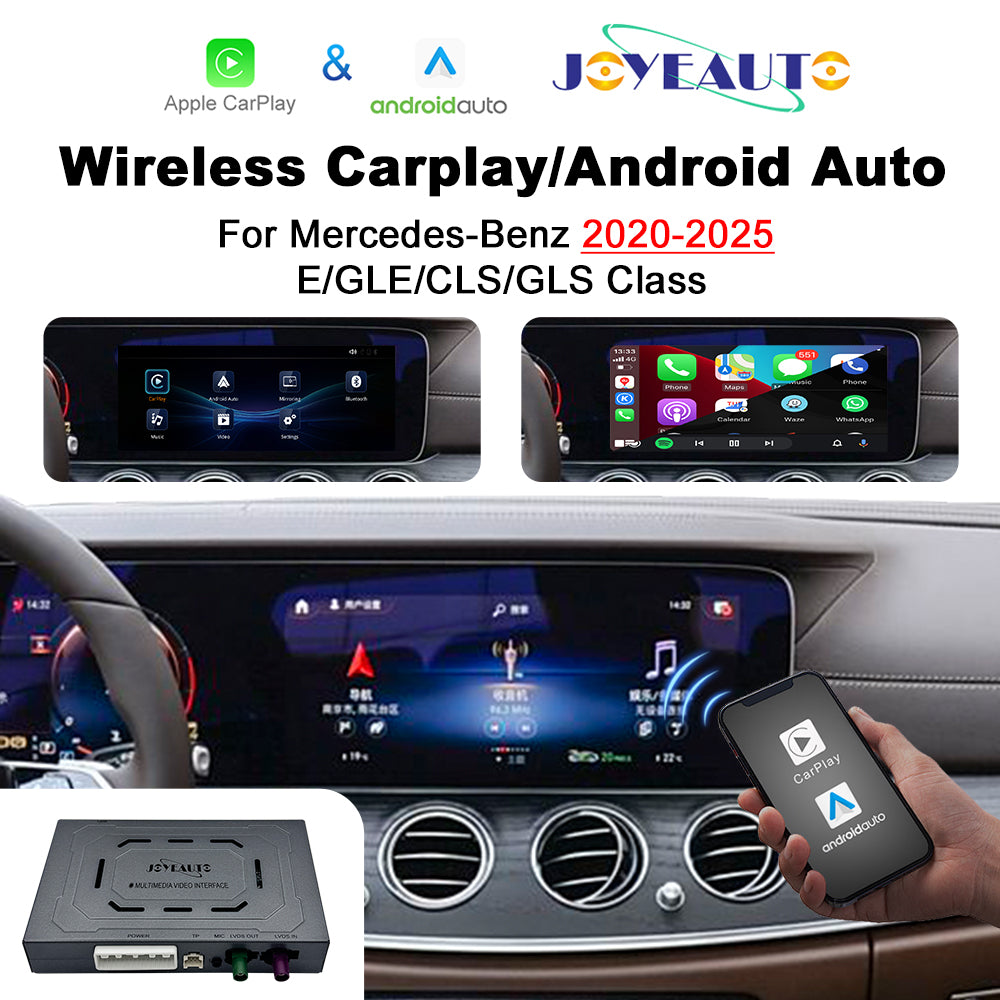 (WZME-5) Joyeauto Mercedes-Benz NTG6.0 2020-2025 10.25 12.3 inch A B GLA GLB GLC E GLE CLS GLS WiFi Wireless Apple CarPlay AirPlay Android auto Hicar Interface