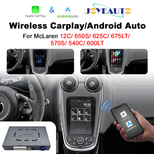 (WZML-1)JoyeAuto Wireless Apple Carplay AirPlay Android Auto Mirror-Link Interface for McLaren 12C 650S 625C 675LT 570S 540C 600LT Plug and Play