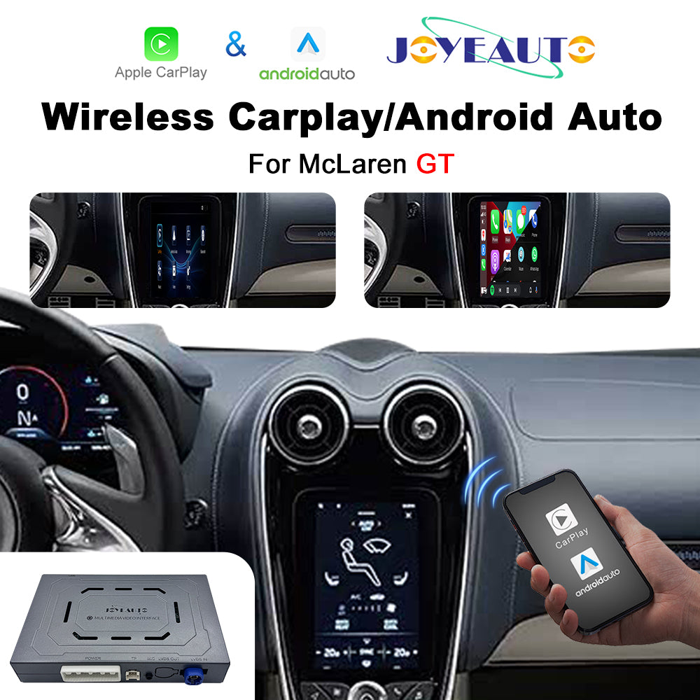 (WZML-2)JoyeAuto Wireless Apple Carplay AirPlay Android Auto Mirror-Link Interface for McLaren GT Plug and Play