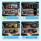 Mercedes-Benz WJME-7 interface feature comparison showing wireless and wired Apple CarPlay, Android Auto, AirPlay screen mirroring, and wired Autolink