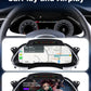 Joyeauto 12.3-inch Linux digital instrument cluster for Audi A4 (2009-2012) with wireless CarPlay and AirPlay support, featuring navigation, media streaming, screen mirroring, virtual cockpit display, and enhanced in-car connectivity.