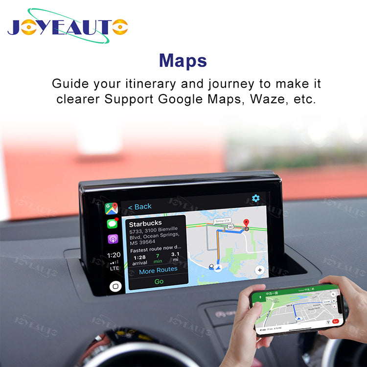 (WZAU-3) Joyeauto Audi A1 Q3 RMC MMI 2G 3G Wireless Apple CarPlay Android Auto iOS AirPlay Retrofit - detail 7