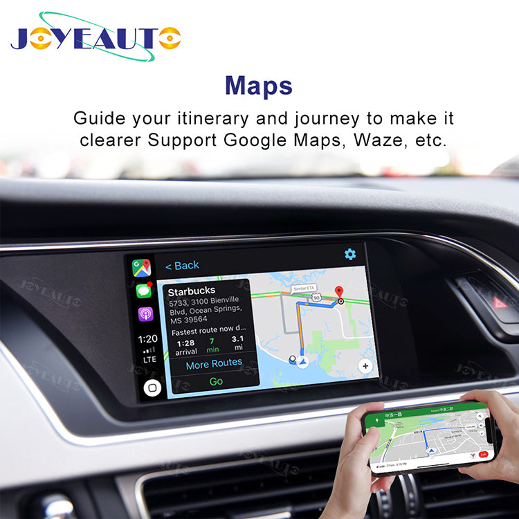 (WZAU-5) Joyeauto Audi A4 A5 Q5 MMI 3G 3G+ basic A6 Q7 c6 WIFI Wireless Apple CarPlay Android Auto iOS Airplay Retrofit - detail 9