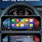 Joyeauto 10-inch Linux LCD digital instrument cluster for BMW 3 Series E90 E91 E92 E93 with wireless CarPlay, Autolink phone mirroring, navigation, music streaming, video playback, and customizable virtual cockpit display.