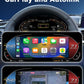 Joyeauto 12.3-inch Linux LCD digital instrument cluster for BMW 3 Series F30 F31 F34 and 4 Series F32 F33 F36 with wireless CarPlay and Autolink phone mirroring, featuring navigation, music streaming, video playback, and virtual cockpit functionality.