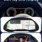 Joyeauto 12.3 inch Android LCD Digital Instrument Cluster for Audi Q5 2009-2018 displaying Wireless CarPlay navigation, Android Auto apps and virtual cockpit interface