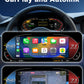 Joyeauto Wireless CarPlay LCD Instrument Cluster for BMW 5 Series E60 E61 and X5 E70 2003-2013 displaying Wireless CarPlay, Autolink screen mirroring, multimedia apps and Linux system digital dashboard
