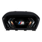 Joyeauto 10-inch Linux LCD Digital Instrument Cluster for BMW 1 Series F20/F52, BMW 2 Series F22/F45, BMW X1 F48 and BMW X2 F39 (2013-2022), standalone product image featuring a modern digital dashboard with customizable gauges, real-time vehicle information display, Wireless CarPlay, phone mirroring and OEM-style Linux virtual cockpit retrofit design.