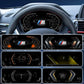 Joyeauto 10-inch Linux LCD Digital Instrument Cluster for BMW 1 Series F20/F52, BMW 2 Series F22/F45, BMW X1 F48 and BMW X2 F39 (2013-2022) showcasing multiple driving modes and customizable UI themes, including sport, classic and modern digital dashboard layouts, with Wireless CarPlay, phone mirroring and Linux virtual cockpit retrofit integration.