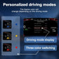 Joyeauto 10-inch Linux LCD Digital Instrument Cluster for BMW X1 E84 (2006-2013) featuring personalized driving modes with dynamic theme color switching, allowing drivers to choose different dashboard styles and display colors for a customized Linux virtual cockpit experience with Wireless CarPlay and phone mirroring support.