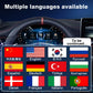Joyeauto 12.3-inch Linux LCD Digital Instrument Cluster for Mercedes-Benz A-Class W176, CLA C117 and GLA X156 (2012-2019) featuring multi-language support, Wireless CarPlay, Android Auto and customizable virtual cockpit interface.