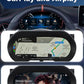 Joyeauto 12.3-inch Linux LCD Digital Instrument Cluster for Mercedes-Benz A-Class W176, CLA C117 and GLA X156 (2012-2019) supporting Wireless CarPlay and AirPlay, featuring navigation display, multimedia streaming and Android Auto integration through a Linux virtual cockpit system.