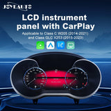 Joyeauto Wireless CarPlay LCD Instrument Cluster for Mercedes-Benz W205 C-Class 2014-2021 and GLC X253 2015-2023 featuring digital dashboard upgrade and virtual cockpit display