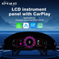 Joyeauto 12.3-inch Linux LCD Digital Instrument Cluster for Porsche Cayenne 955 (2002-2010) with Wireless CarPlay, Android Auto and Linux virtual cockpit retrofit, featuring a modern digital dashboard display, customizable themes and OEM-style installation.
